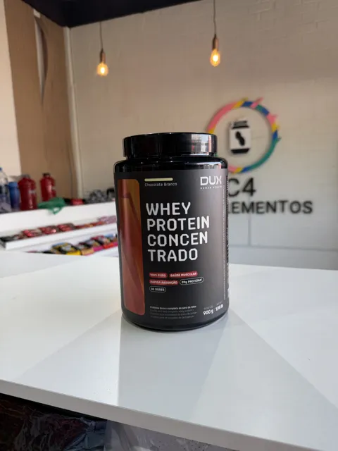 DUX Whey Protein Concentrado — Chocolate Branco
