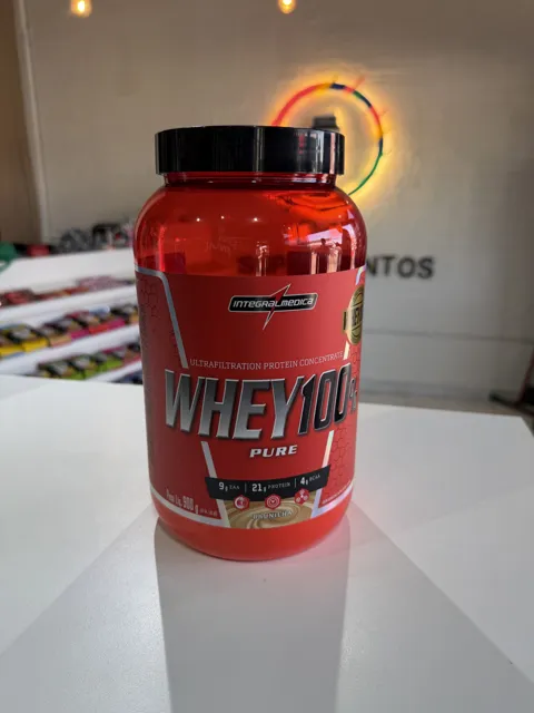 Integralmédica Whey 100% Pure — Pote 900 g — Baunilha